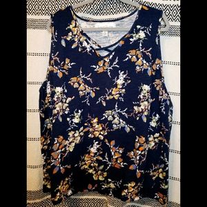 French Laundry Flowered Tank Top